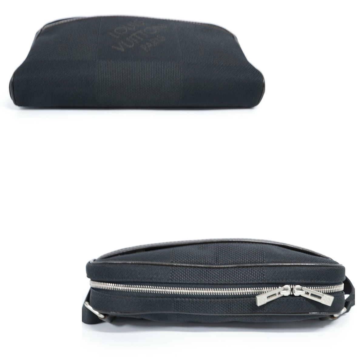 【極美品】Louis Vuitton ダミエジェアン アクロバット DAMIERGEANT ショルダーバッグ ポーチ ノワール 黒 鞄 メンズ レディース M93620_画像4