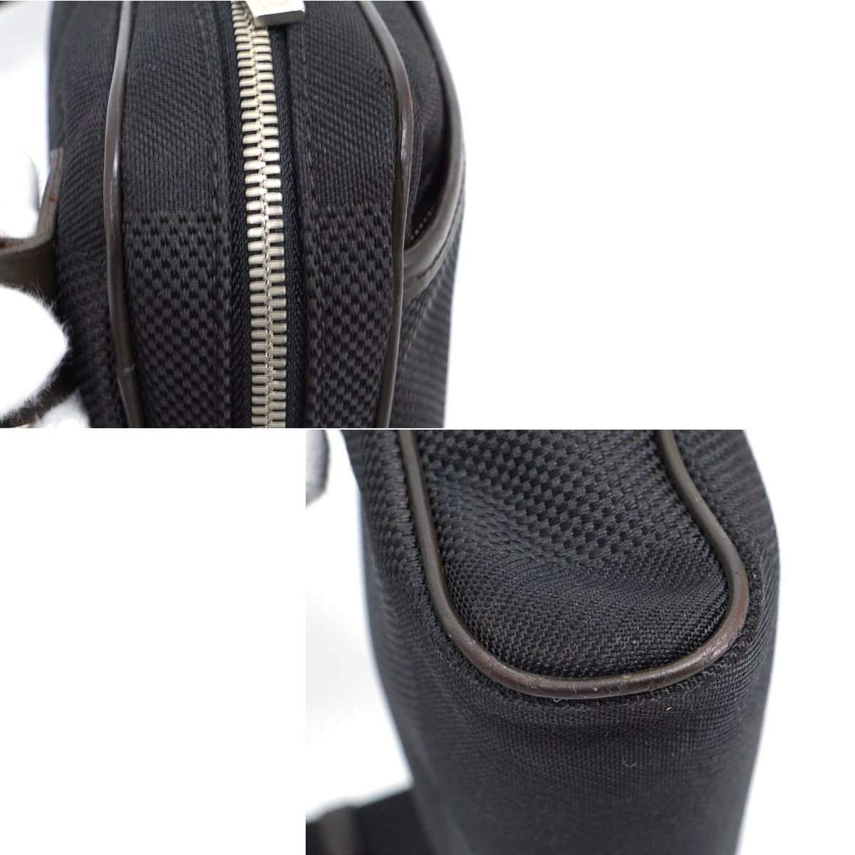 【極美品】Louis Vuitton ダミエジェアン アクロバット DAMIERGEANT ショルダーバッグ ポーチ ノワール 黒 鞄 メンズ レディース M93620_画像6