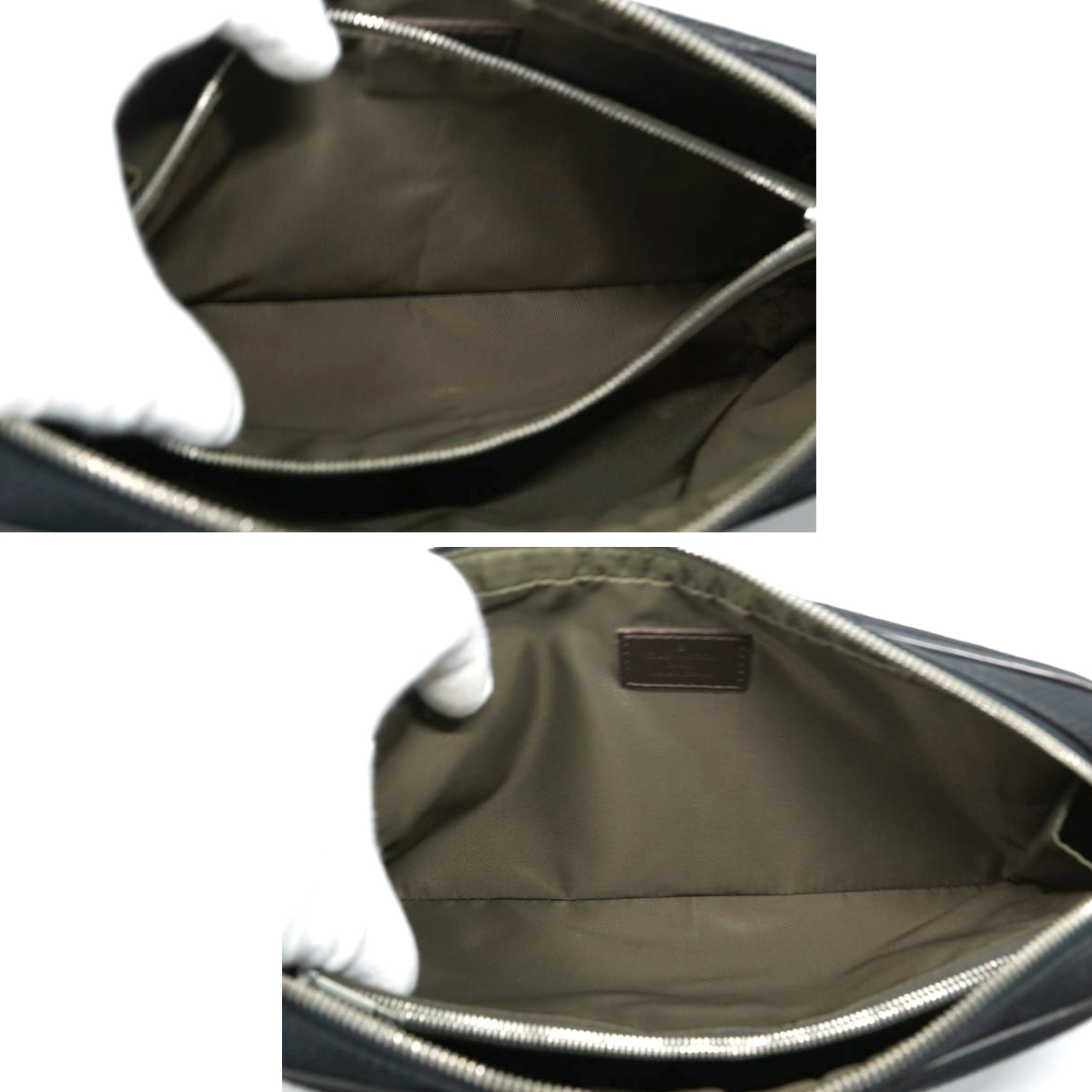 【極美品】Louis Vuitton ダミエジェアン アクロバット  DAMIERGEANT ショルダーバッグ ポーチ ノワール 黒 鞄 メンズ レディース M93620の画像9
