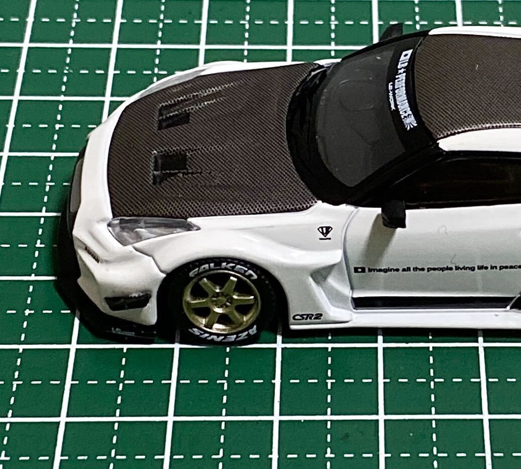 カスタムホイール タイヤ カスタムパーツ 1/64 1 64 1:64 トミカ ホットウィール MINI GT マジョレット 等に最適 TE37 ブロンズの画像3