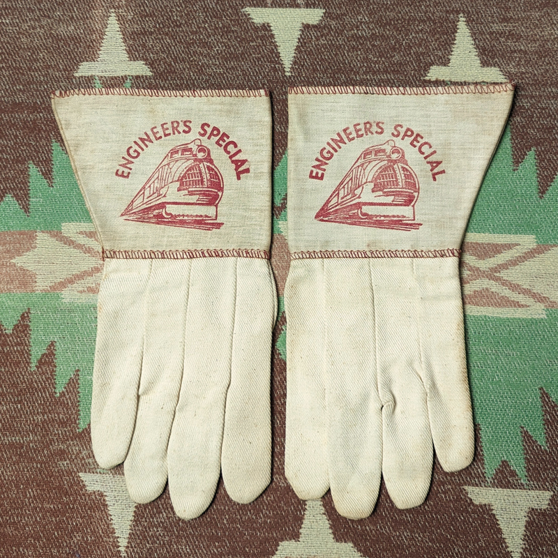 斜めe 【Lee ENGINNERS SPECIAL】 40s Work Gloves / 40年代 ワーク グローブ 手袋 Union Alls オーバーオール ハウス ビンテージ 30s50s_画像2