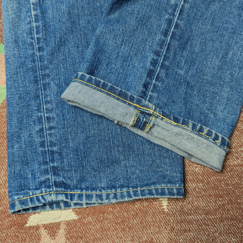ヒゲ 縦落ち 【Lee 101-Z】 60s Denim Jeans W37 60年代 サイド黒タグ ジーンズ デニム パンツ TALON ライダース RIDERS ビンテージ 50s70s_画像8