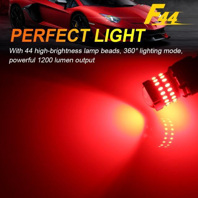 P T20 LEDブレーキランプシングル球 ストップランプ 無極性 360度照射 T20シングルブレーキライト2個組 車検対応 ハイパワー1200LMで明るい_画像6