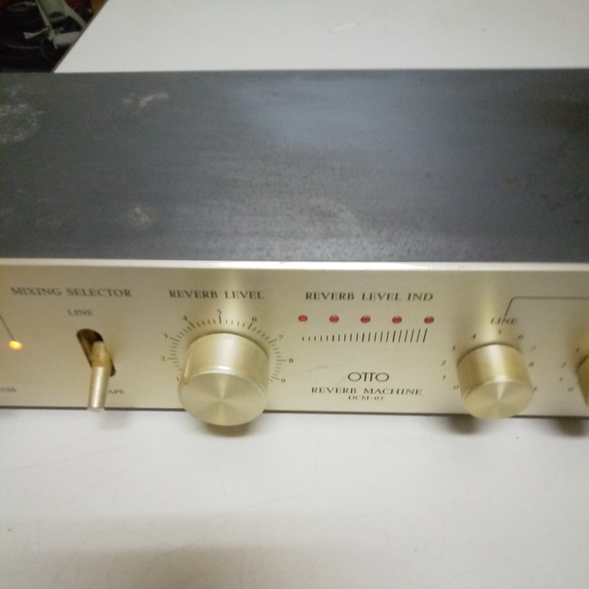  OTTO/SANYO アナログスプリングリバーブ DCM-03 動作確認　現状品　当時物_画像5