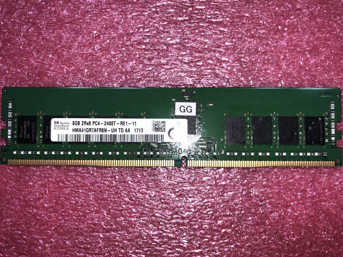 #2005 SK Hynix DDR4-2400 2Rx8 PC4-19200 ECC REG 8GB 保証付き HMA41GR7AFR8N-UH #01_画像1