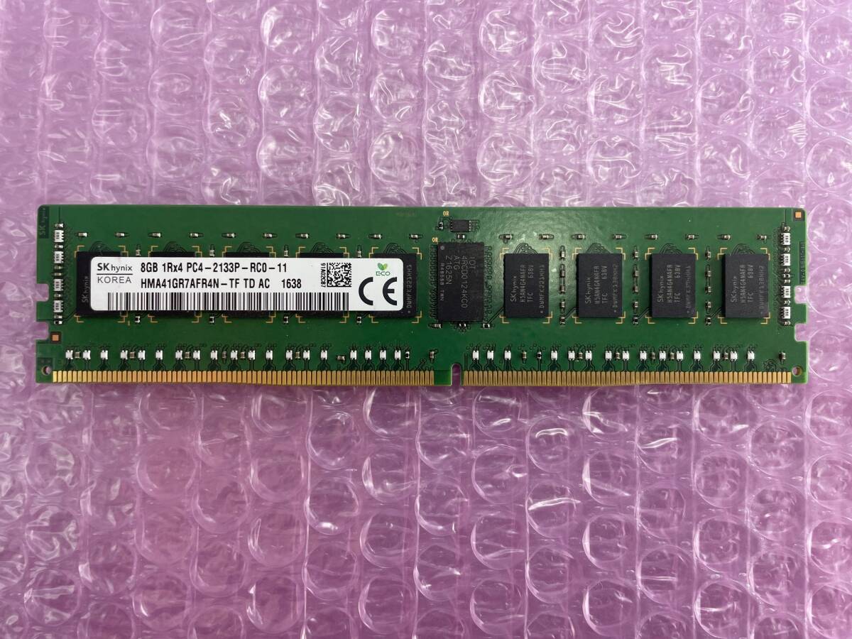 #2193 Micron DDR4-2133 1Rx4 PC4-17000 ECC REG 8GB 保証付き HMA41GR7AFR4N-TF #02_画像1
