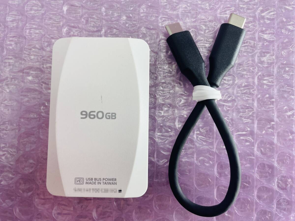 #800066 IO DATA 外付けSSD 960GB SSPV-USCシリーズ SSPV-USC960G (USB 3.2 Gen 2（USB 3.1）Type-C コネクター /960GB)_画像1