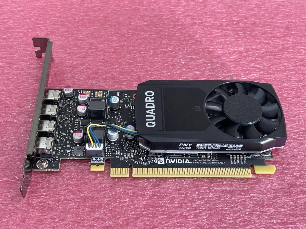 #800011 NVIDIA Quadro P620 (2GB GDDR5 SDRAM /PCI Express 3.0 x16接続) ※動作確認済※_画像1