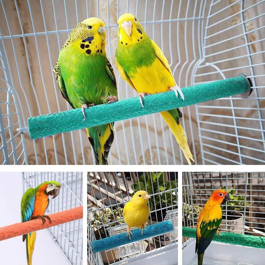 サンドパーチ 止まり木　つめ研ぎ 鳥 インコ　オウム モモンガ リス　ブルー