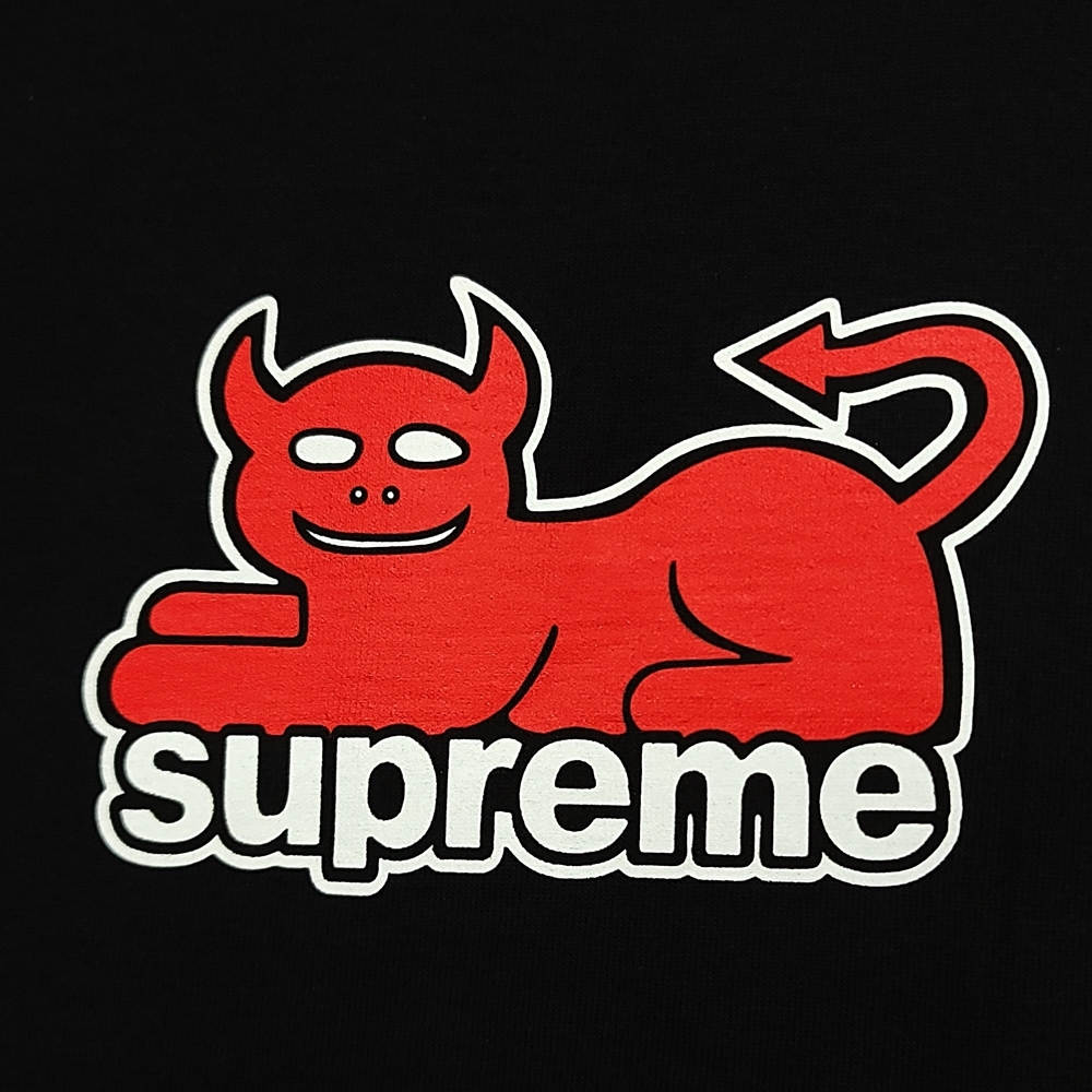 WC637C7 Supreme シュプリーム Toy Machine トイマシーン 24SS Devil Cat Tee デビルキャット 半袖 Tシャツ Mサイズ ブラック コラボ /26_画像2