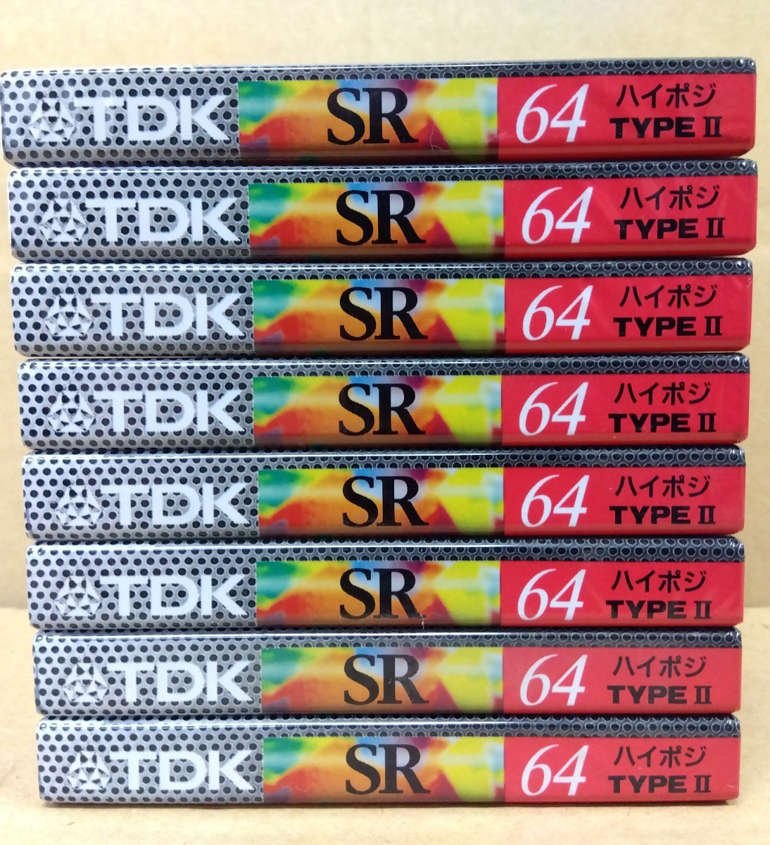 【未開封品】カセットテープ ハイポジ TDK(SR64) ８本セット 人気商品 録音 八王子引き取りOK242120の画像1