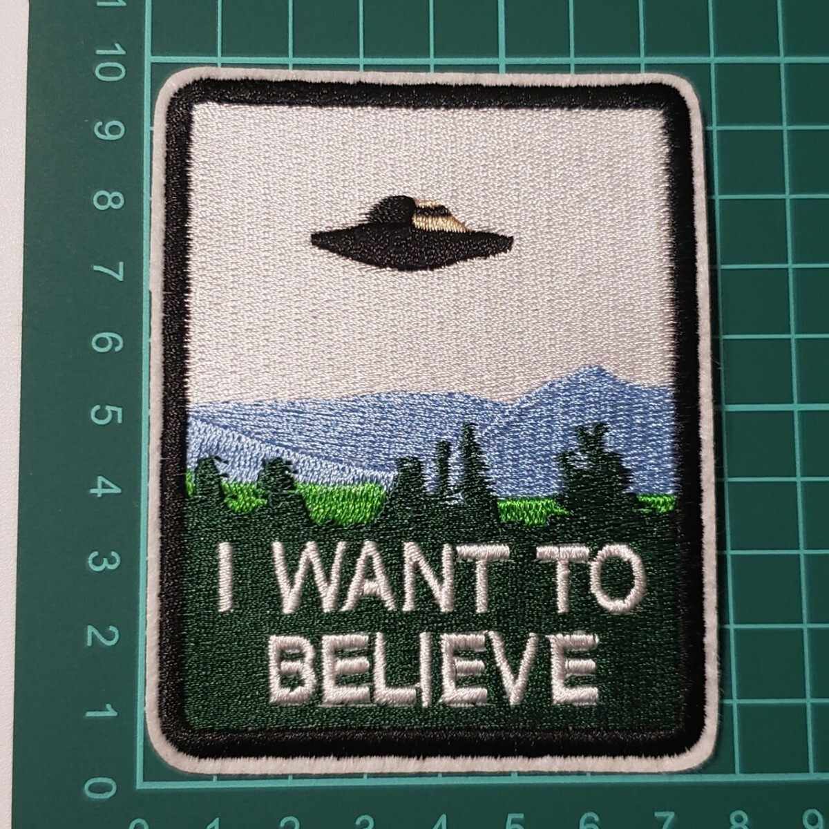 U-2【 アイロンワッペン 】 刺繍ワッペン アップリケ リメイク UFO ユーフォー 未確認飛行物体 ワッペン アイロンワッペン patch パッチの画像2
