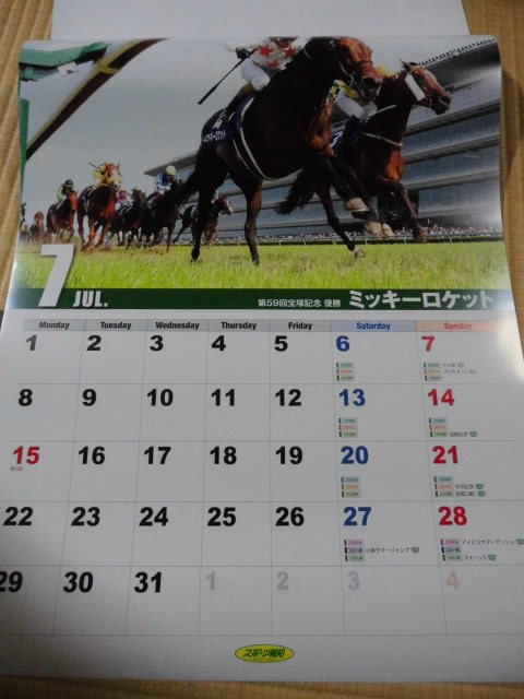 ★☆競馬★スポーツ報知★２０１９年壁掛けカレンダー★未展示品★未使用です！☆★_画像9