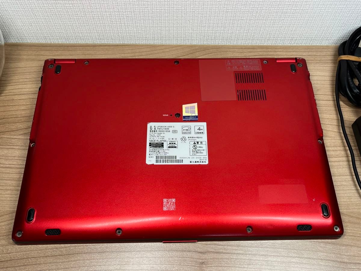 希少赤・タッチパネル )〉03210 富士通 LIFEBOOK U938/S i5 希少赤・タッチパネル )〉03210 富士通 LIFEBOOK U938/S i5