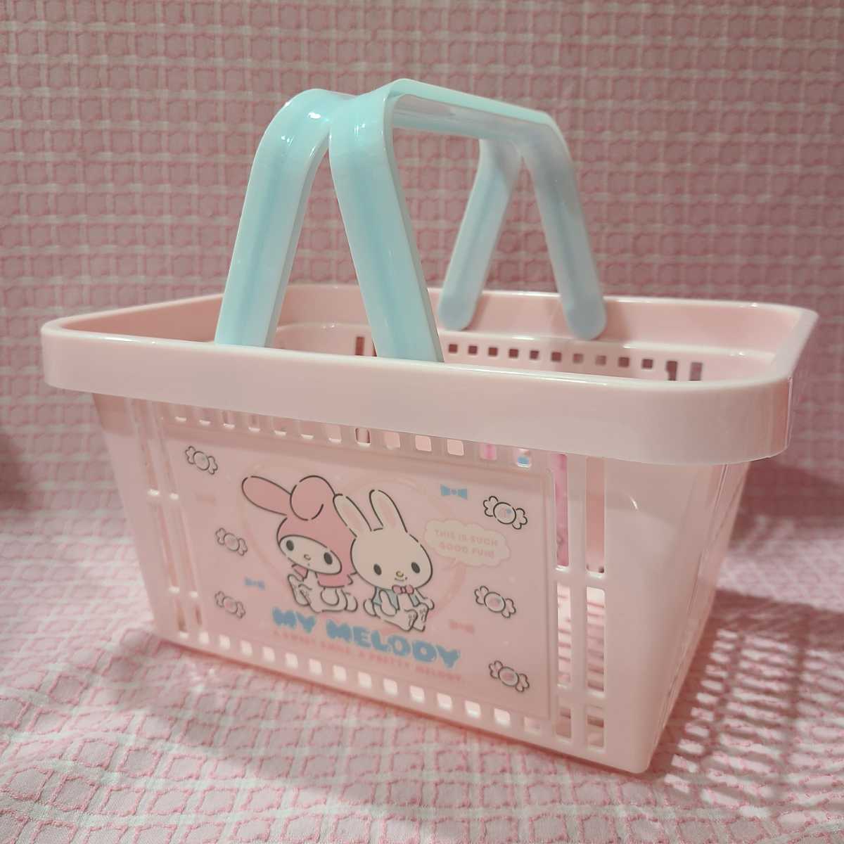.【サンリオ】激レア ミニカゴ バスケット プラスチック マイメロ マイメロディ 2018 1Z066kR603