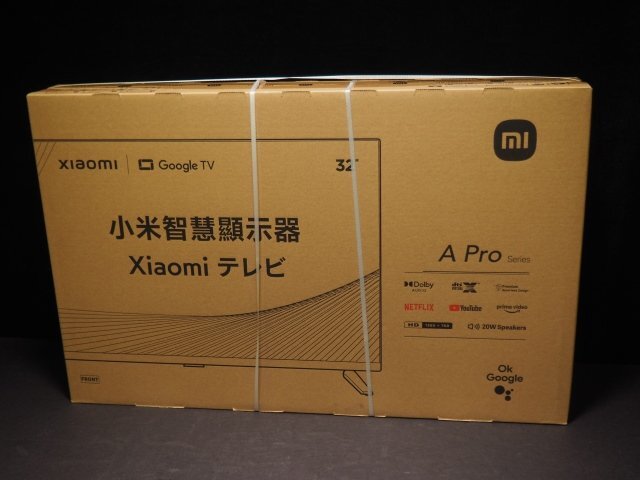 S881【未開封品】XIAOMI 32型 チューナーレステレビ TV 32v A Pro Series L32M8-A2TWN 1366×768_画像1