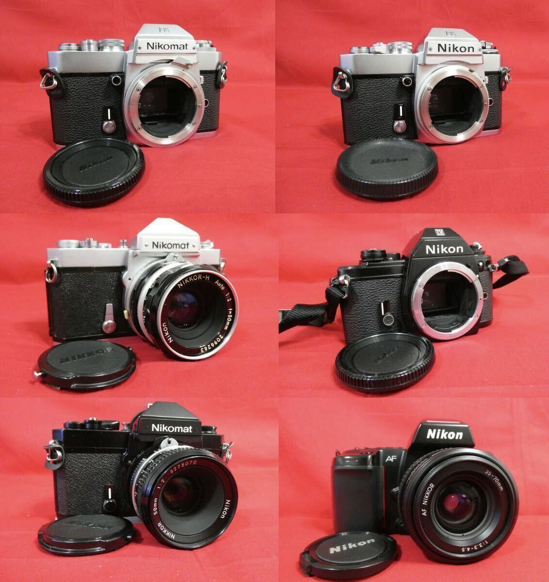 美品 Nikon ニコン フィルムカメラ 10台 レンズ3台 他付属品 まとめて 防湿庫保管品 F-801 AF FG-20 EM FG EL2 FE FM EL FT FT2 MF-20_画像4