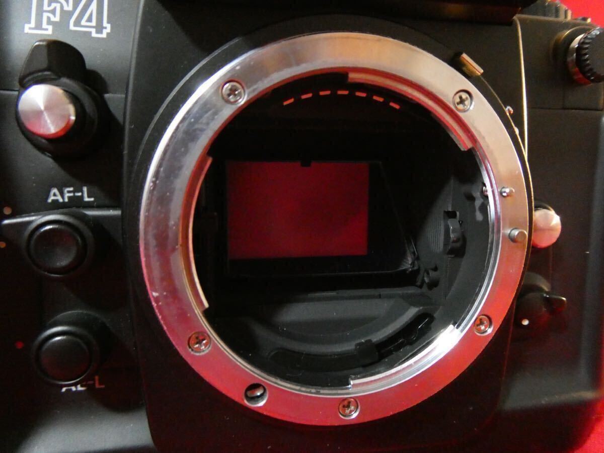 美品 Nikon F4 一眼レフ フィルムカメラ 防湿庫保管品 ニコン ボディ MB-21 付属 _画像5