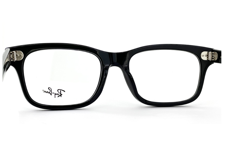 新品 Lサイズ 大きい Ray-Ban 眼鏡 rx5383f-2000 レイバン メガネ メンズ rb5383f ウェリントン 黒縁 Mr Burbank_画像4