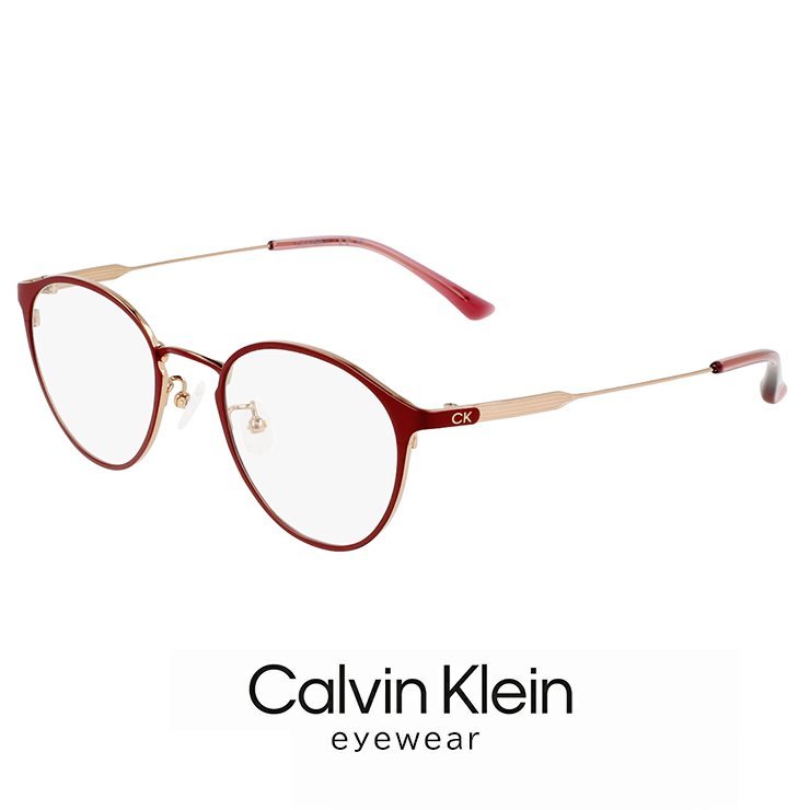 新品 カルバンクライン メガネ ck23121lb-604 calvin klein 眼鏡 ユニセックス モデル めがね チタン メタル フレーム ボストン型_画像1