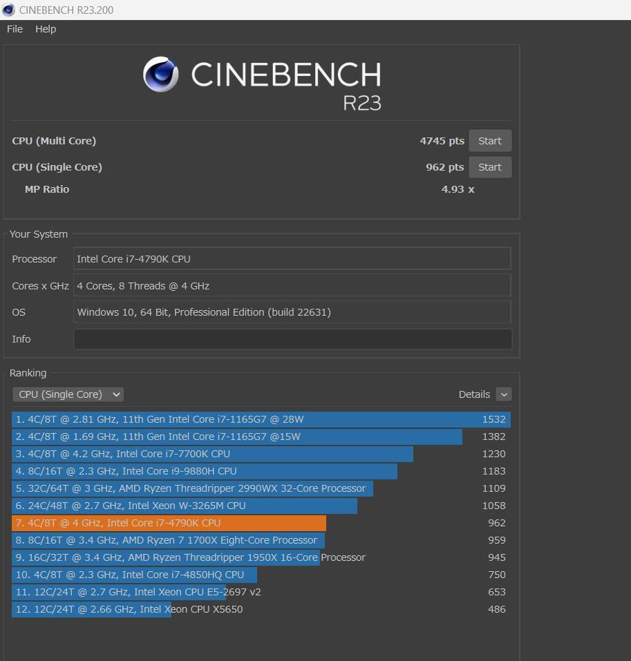 Intel Core i7-4790K operation verification settled 