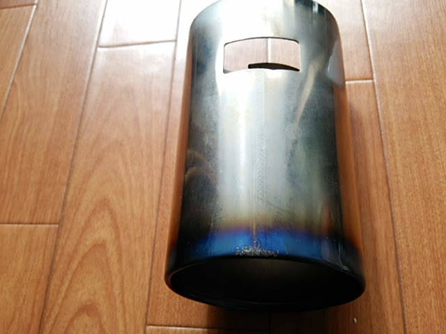  Ganador titanium made muffler cutter ( after burner oval type Φ102×78)