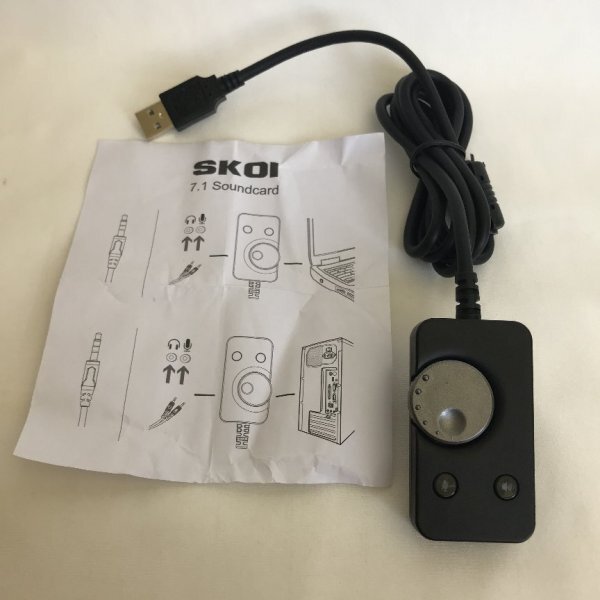 SKOI 7.1 Soundcard サウンドカード USB オーディオ変換 アダプタ【訳あり※一部動作未確認】 77 00331の画像5