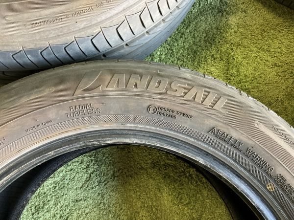 送料無料 中古タイヤ LANDSAIL 225/60R18 2020年製造 4本セット エクストレイル ハリアー RAV4 NX などに_画像3