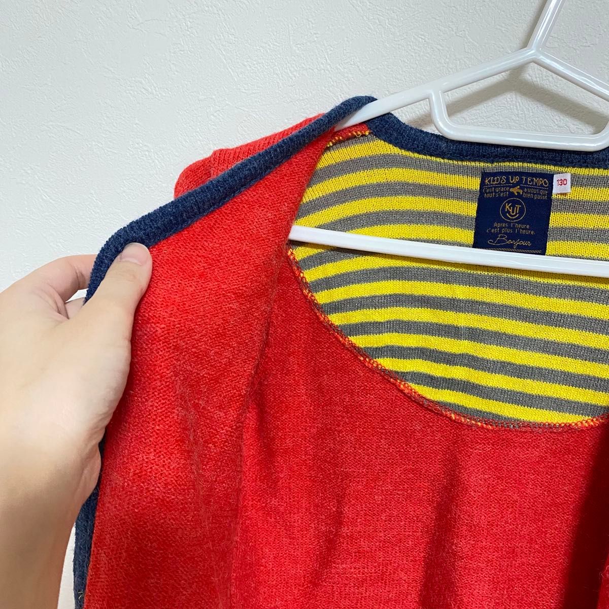 カーディガン 赤 レッド KID'S UP TEMPO キッズアップテンポ トップス 子供服 キッズ