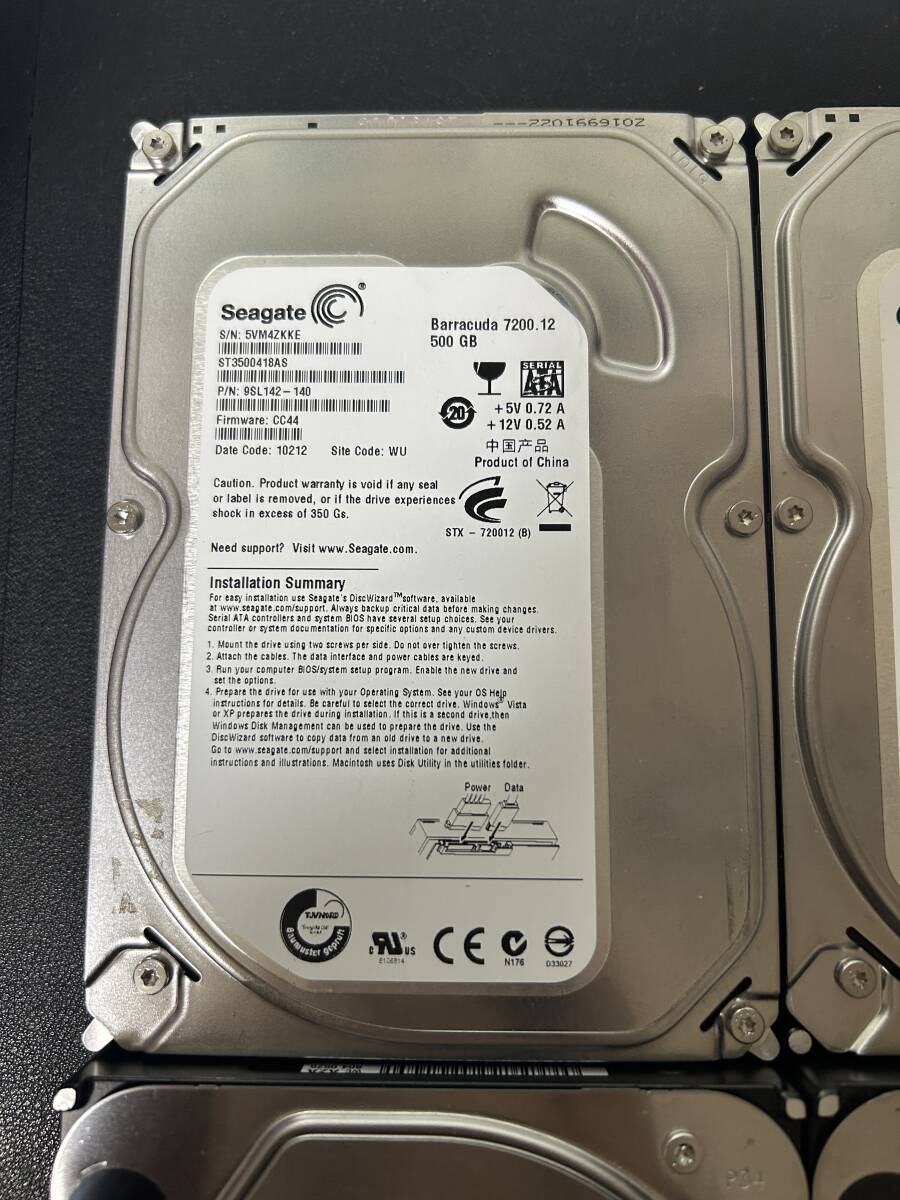 『注意』判定 WD 2.0TB x 2個 Seagate 500GBⅹ2個 　計4個 　■ジャンク扱い■送料無料_画像4