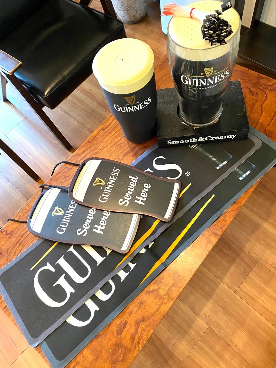 ギネスビール GUINNESS バーマット・看板・フラッグ・くじ引きディスプレイ