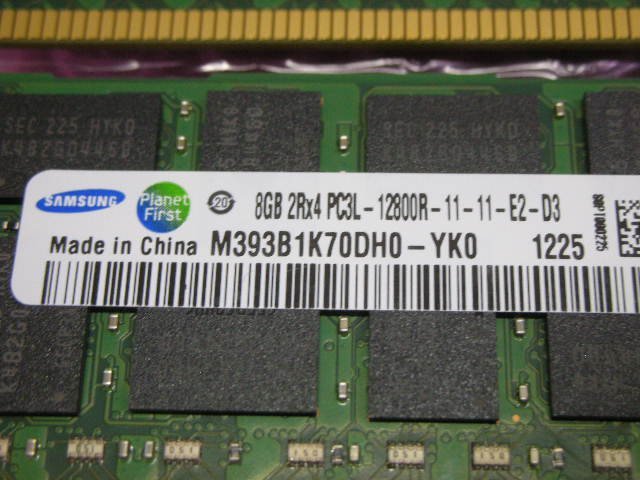 SAMSUNG PC3L-12800R 8GB x 8枚 計 64GB_画像2