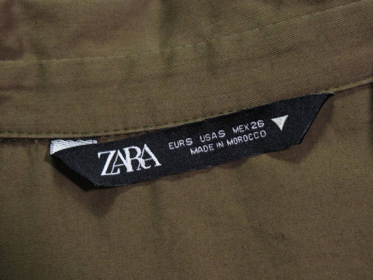 ザラ ZARA 大人可愛い☆プリーツスカート 切り替え シャツ ワンピース S_画像5