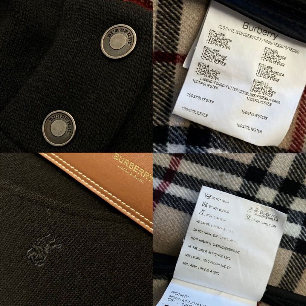 G11【魅惑のパリジェンヌ】参考価格14万●超美品BURBERRY LONDON●華やかなオーラ!高級ウールトレンチコート バーバリーコート レディースの画像10