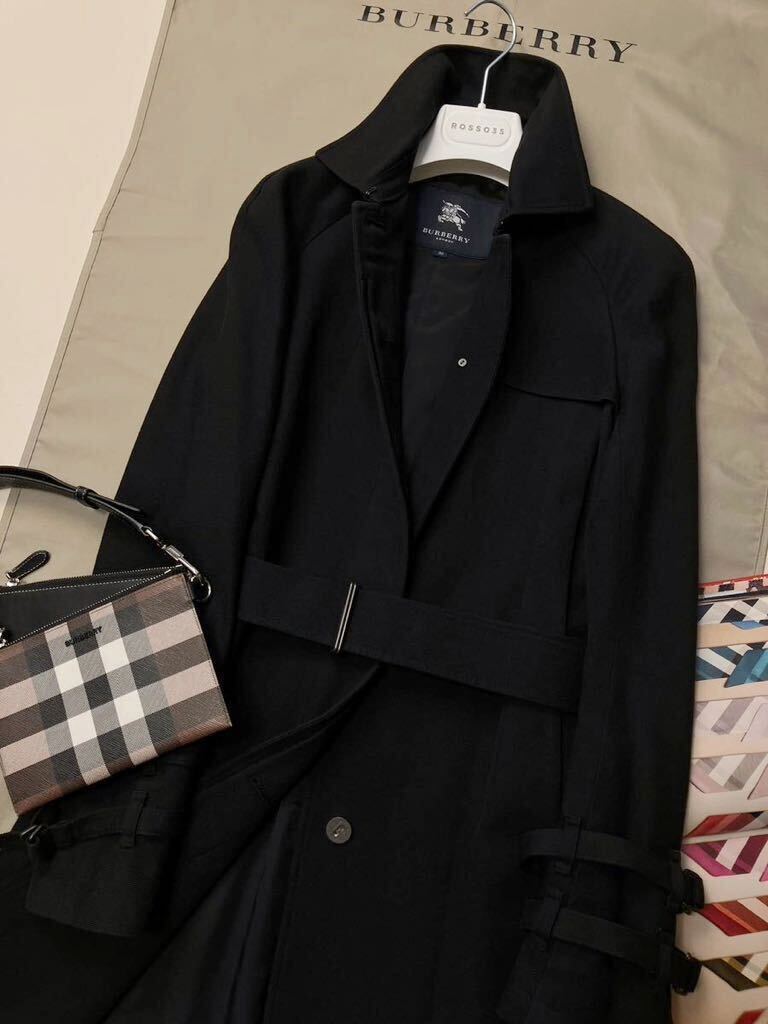 G40【春コーデの先取り】参考価格15万●美品BURBERRY LONDON●着こなし抜群!!高級トレンチコート バーバリーコート レディース 38の画像4