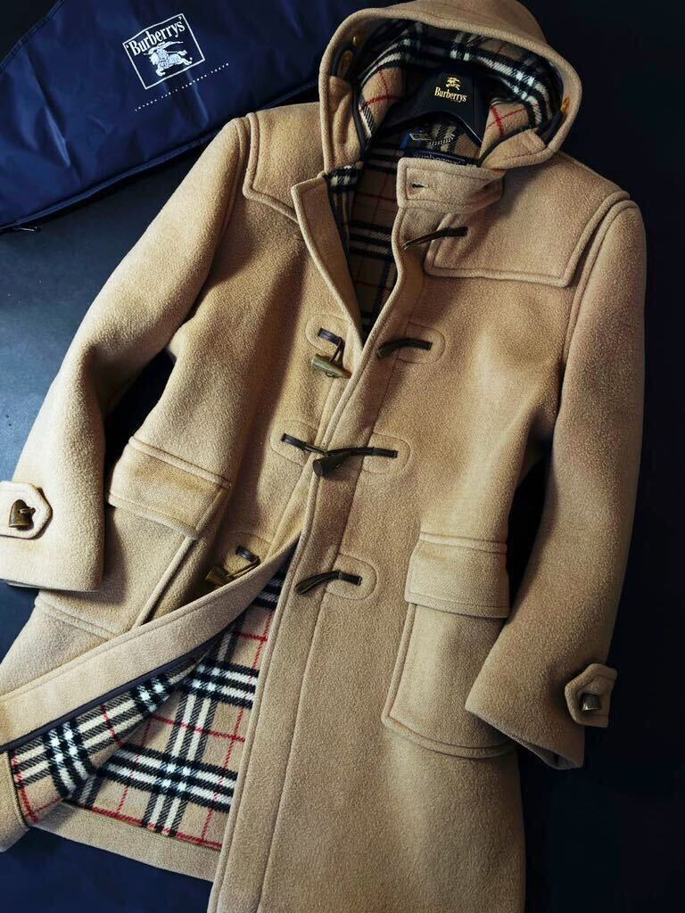 h5【英国王室!!イギリス製】定価22万 美品●BURBERRY specially duffle●コートカバー●ウールダッフルコート●メンズ バーバリーコート の画像3