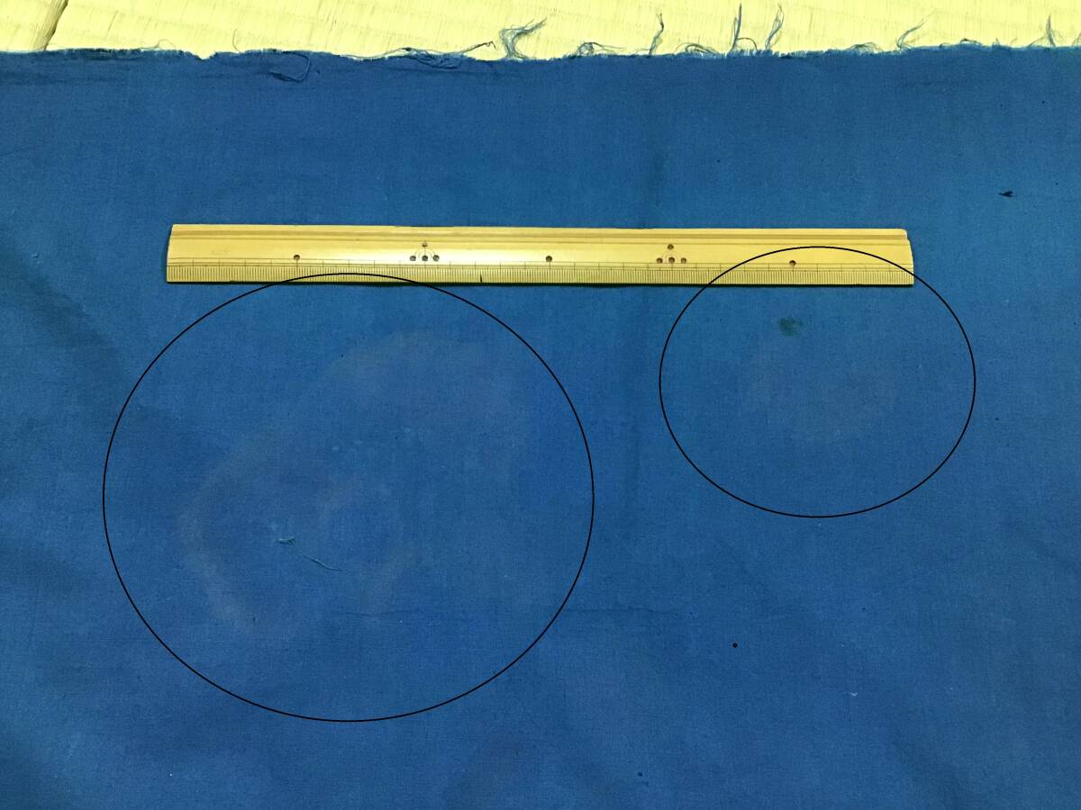 古布1098　木綿　無地　明るい青　広巾103ｃｍ　長さ200ｃｍ　キルト　パッチワーク　リメイク材料_画像6