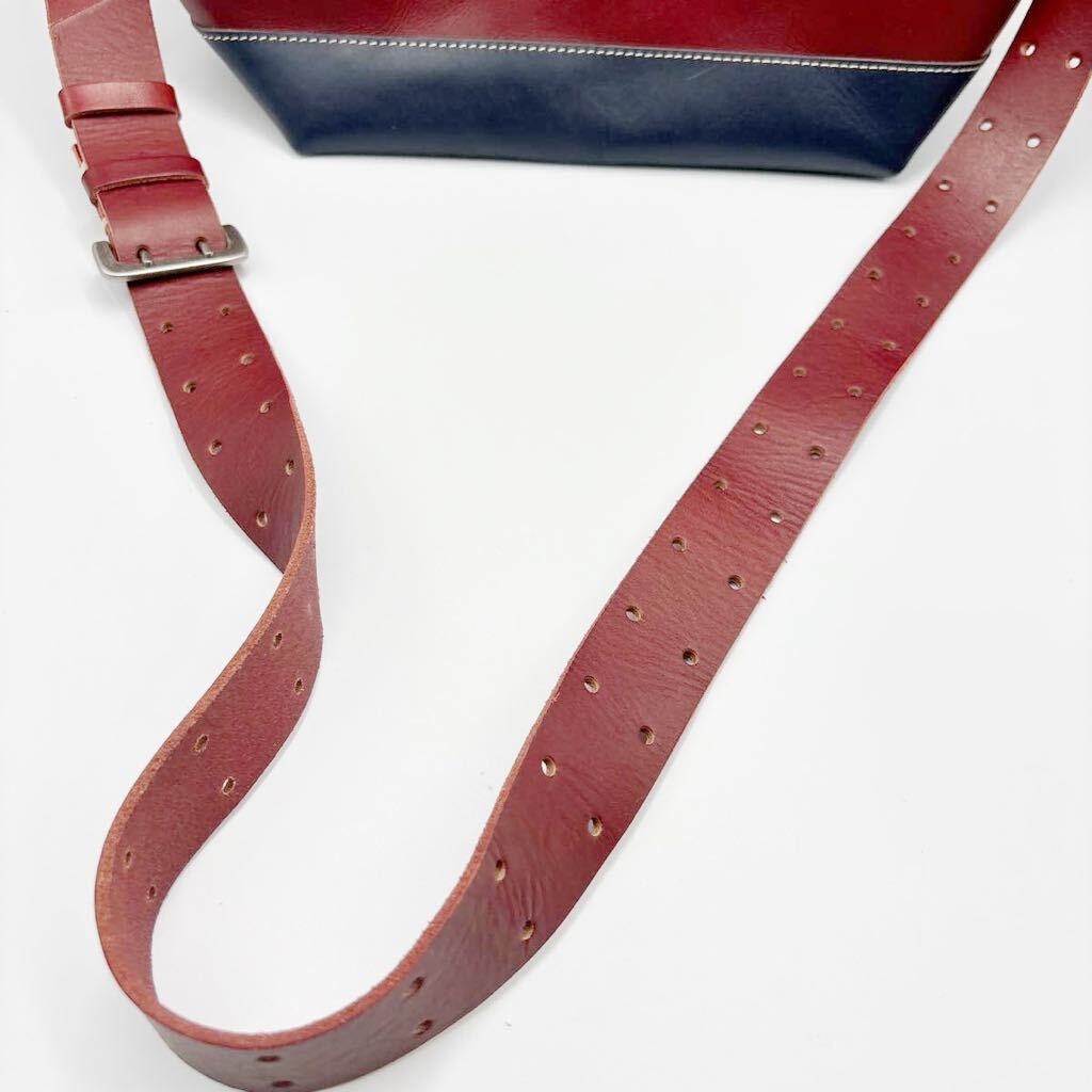 [ beautiful goods ] H 1203 MANO FECEmanofes shoulder bag leather original leather bai color bag men's lady's bag 