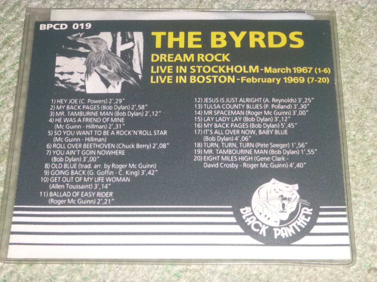 THE BYRDS　/　DREAM ROCK / ザ・バーズ　/　ライヴ・イン・ストックホルム＆ボストン_画像2