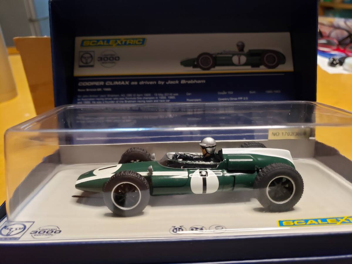 1/32 COOPER CLIMAX #1 クーパー イギリス製 SCALEXTRIC スケーレックストリック 限定3000セット 超絶版レア ブラバム ミニ グッドウッド の画像1