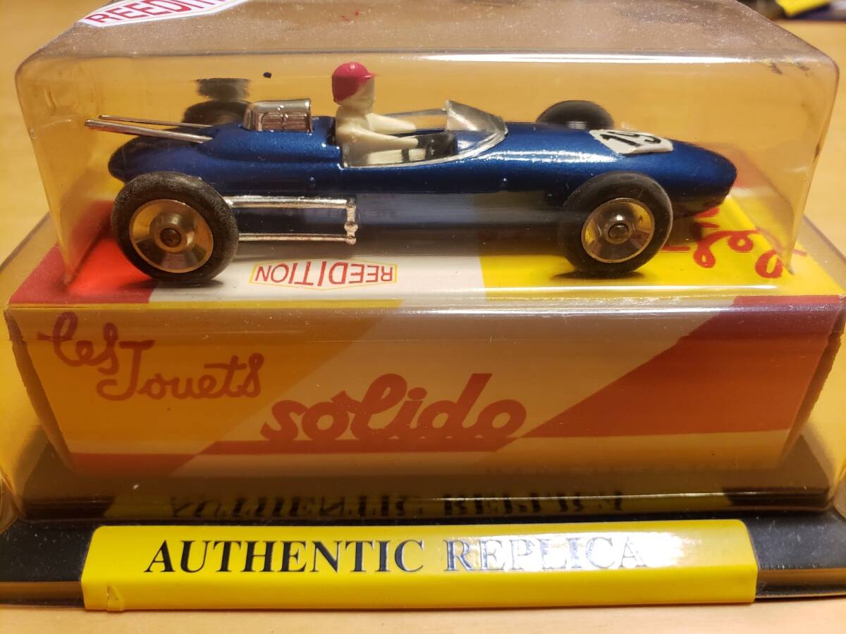 1/43 フランス製 ビンテージ SOLIDO ソリド 1962 LOLA CLIMAX ローラ F1 V8 絶版レアレプリカモデル フォーミュラカー ルノー マクラーレン_画像3