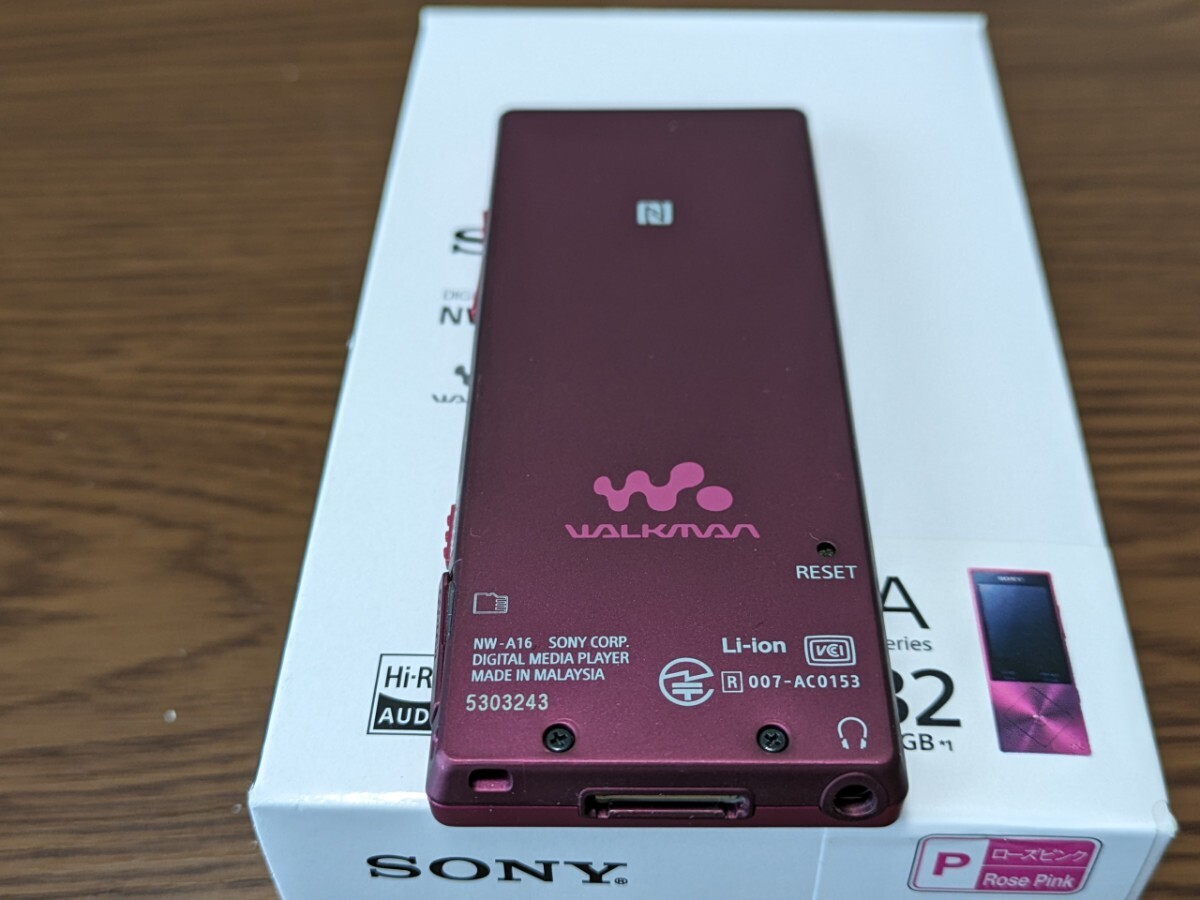 SONY ウォークマン NW-A16 32GB デジタルオーディオプレイヤー ハイレゾ_画像7