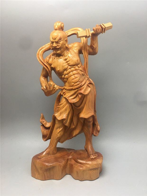  new goods recommendation * tree carving Buddhist image Buddhism fine art precise skill gold Gou power . image .. hand finishing goods height 20cm Buddhist image 