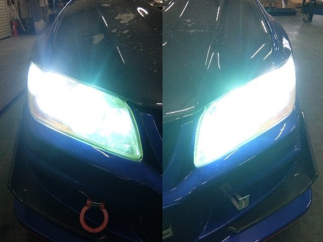 CT9A ランサー GSR エボ9 純正キセノンヘッドライト/HID HI/Fog社外LED付き 左右セット  の画像10