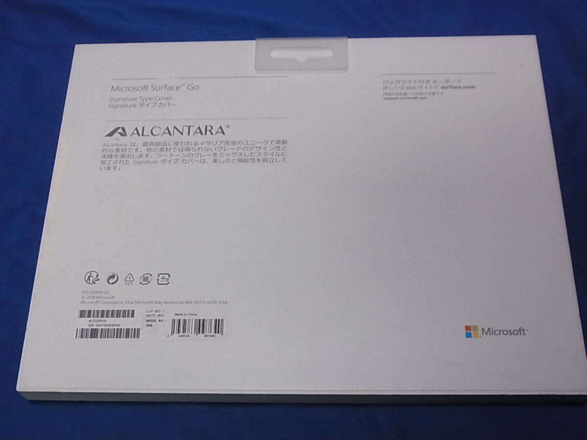 官2 Microsoft Surface Go Signature タイプ カバー バーガンディ KCU-00019_画像6