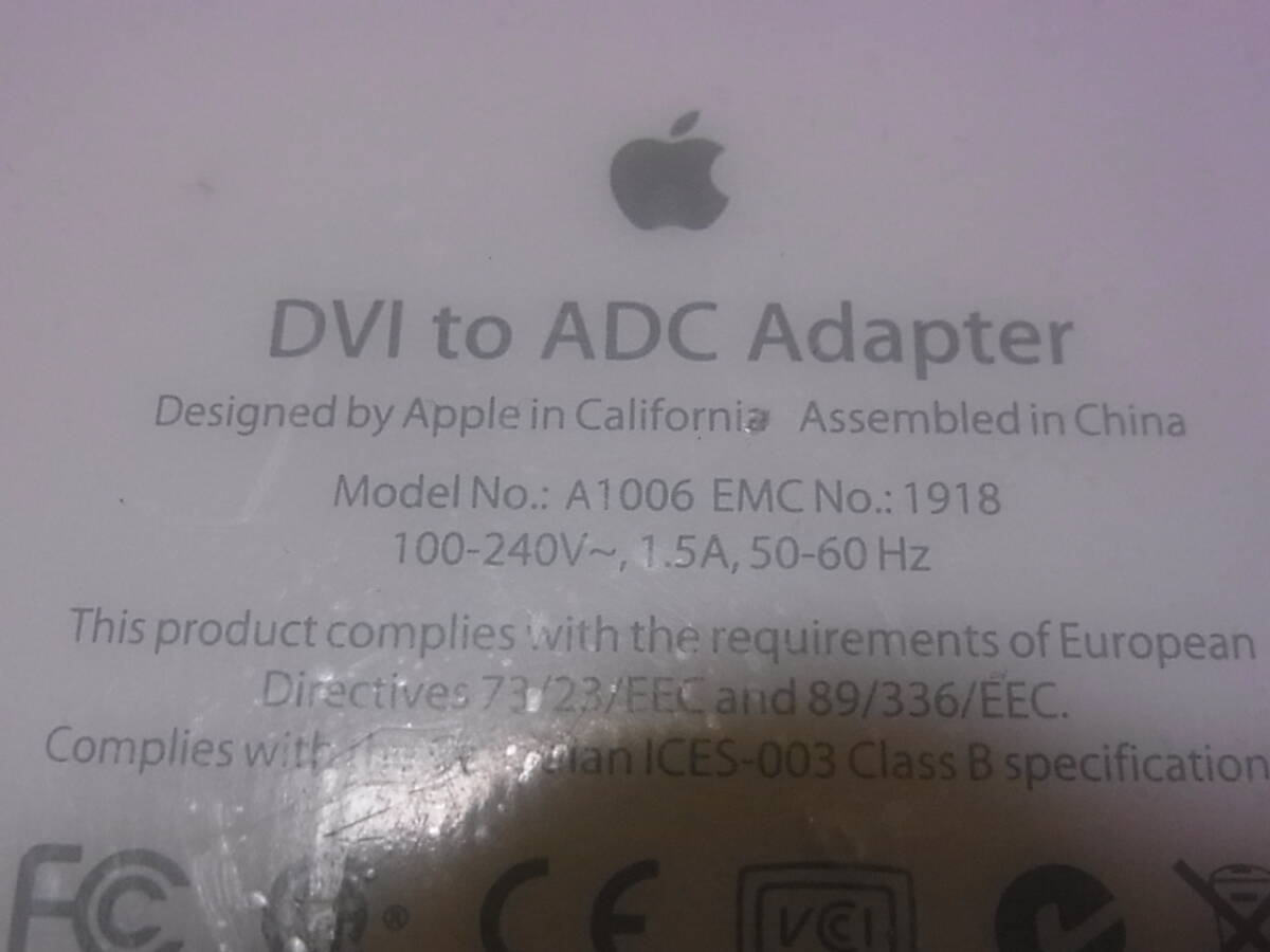 Apple DVI to ADC Adapter A1006_画像6
