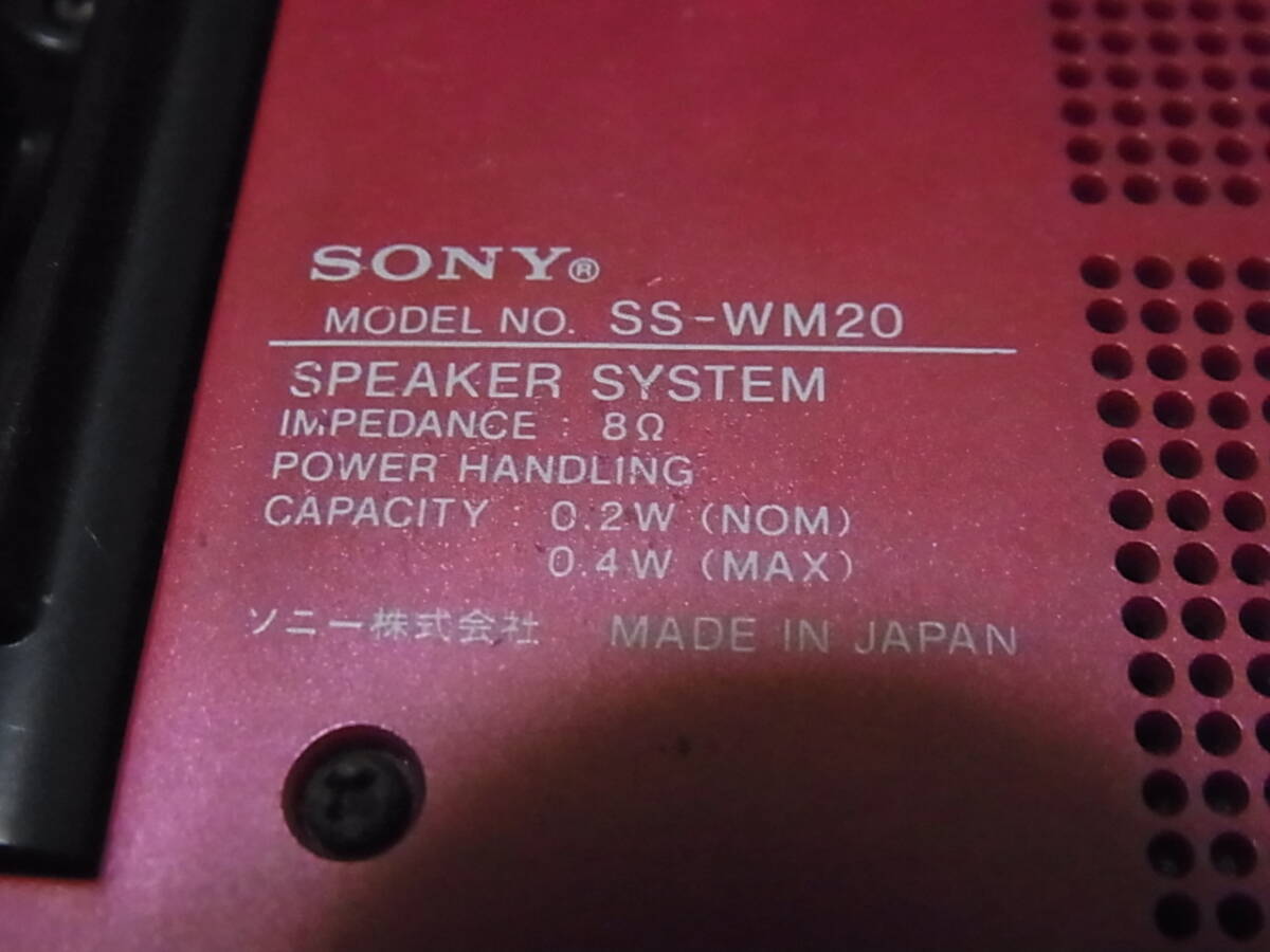 SONY SQ・AIR ウォークマン コンパクト スピーカー SS-WM20_画像4