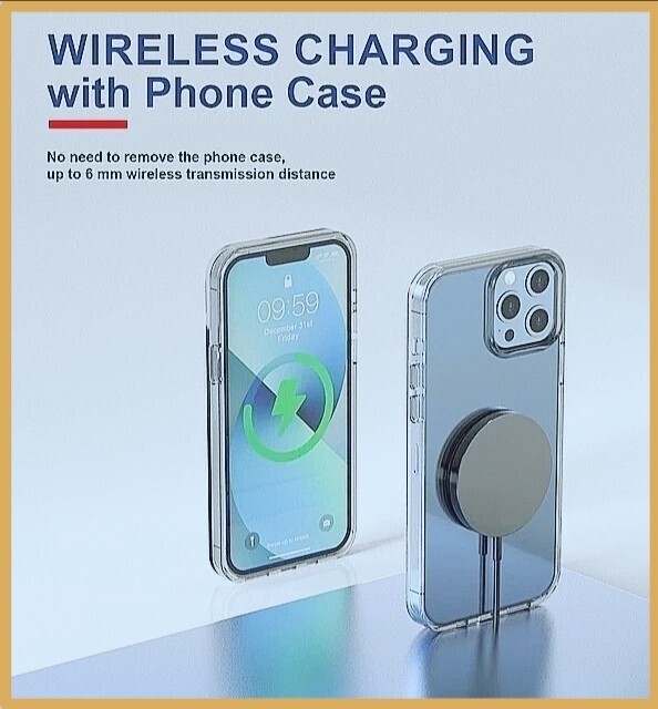 マグセーフ 30W ワイヤレス 充電器 急速 磁気 充電 iPhone アップル Apple MagSafe マグネット アイフォン Qi 送料無料 認証 oppo 新品 redの画像2