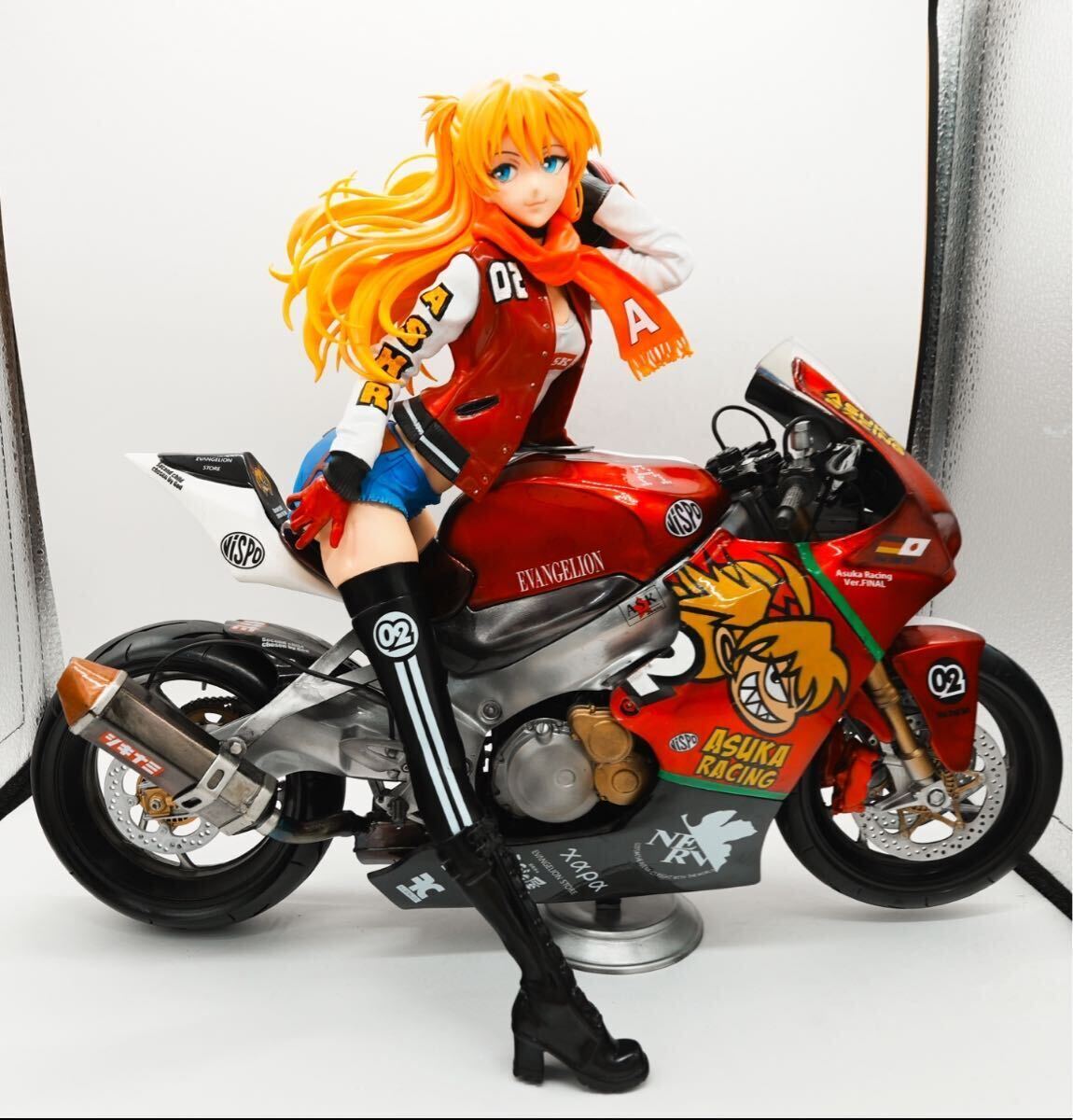 【完成品】Vispo エヴァンゲリオン 1/6アスカ Racing Ver.FINAL ガレージキット ガレキ フィギュア エヴァ ストア レジンキャストの画像1