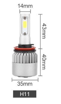 プリウス LED フォグランプ ヘッドライト 2個 COB H8 H11 H16 バルブ ホワイト ZVW30 40 アルファ α 30系 モデリスタ us 前期 後期 034_画像7